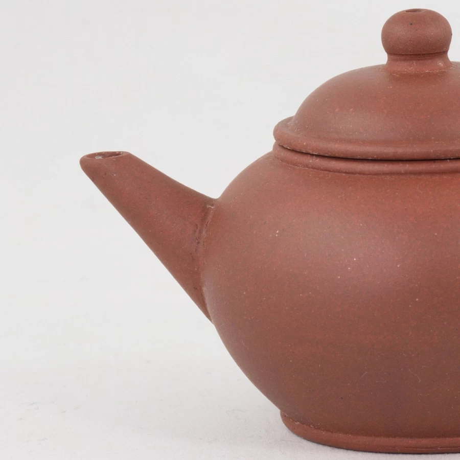 1970's Yixing Zisha Clay Teapot - Authentic Chinese Shui Pin Shape - The Chinese Tea Shop