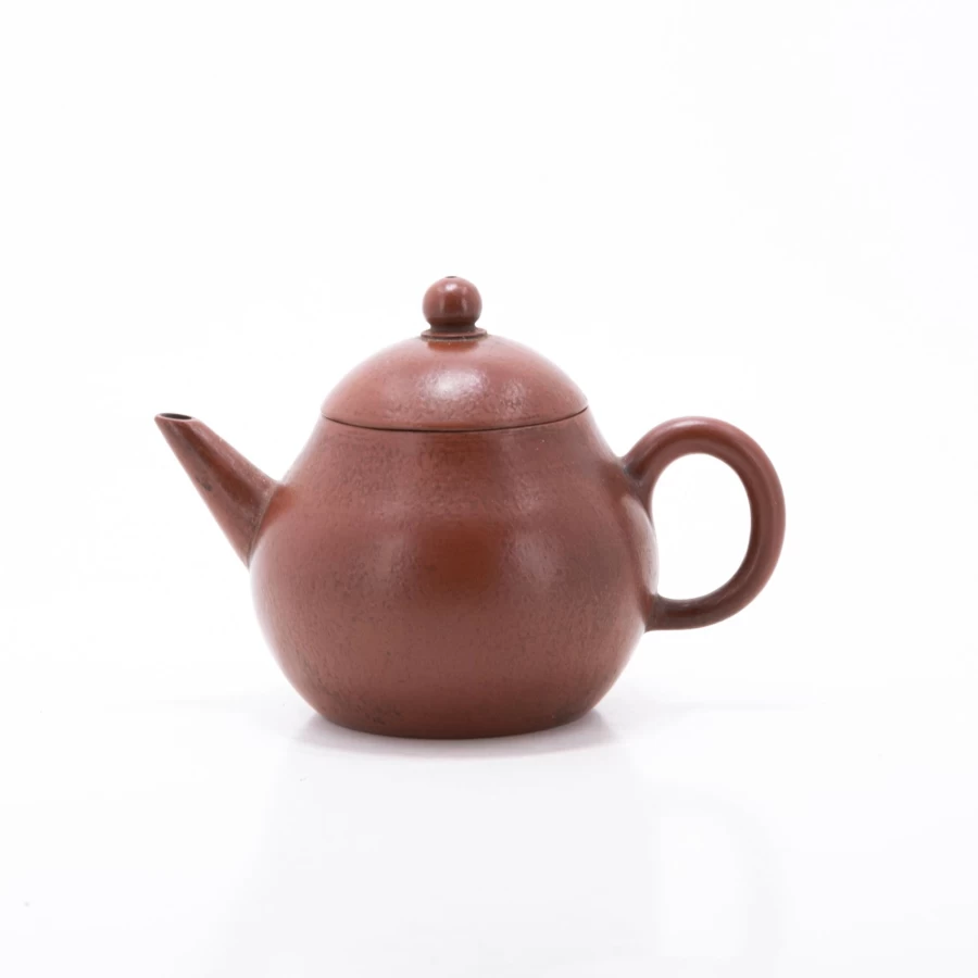1980s Yixing Dragon Egg Shape Zisha Teapot by The Chinese Tea Shop – Authentic Purple Clay Chinese Teapot