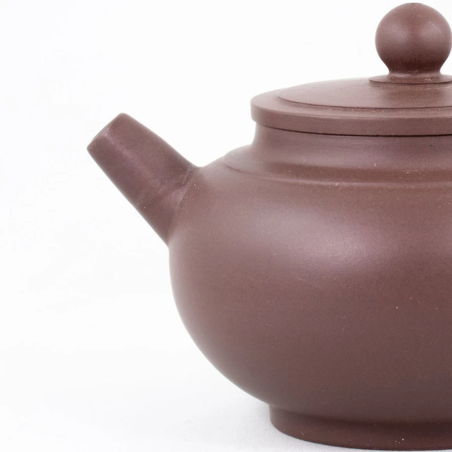 The Chinese Tea Shop Yixing Zini Clay Pinggai Julunzhu Teapot - Handmade Chinese Purple Clay Teapot for Gongfu Tea