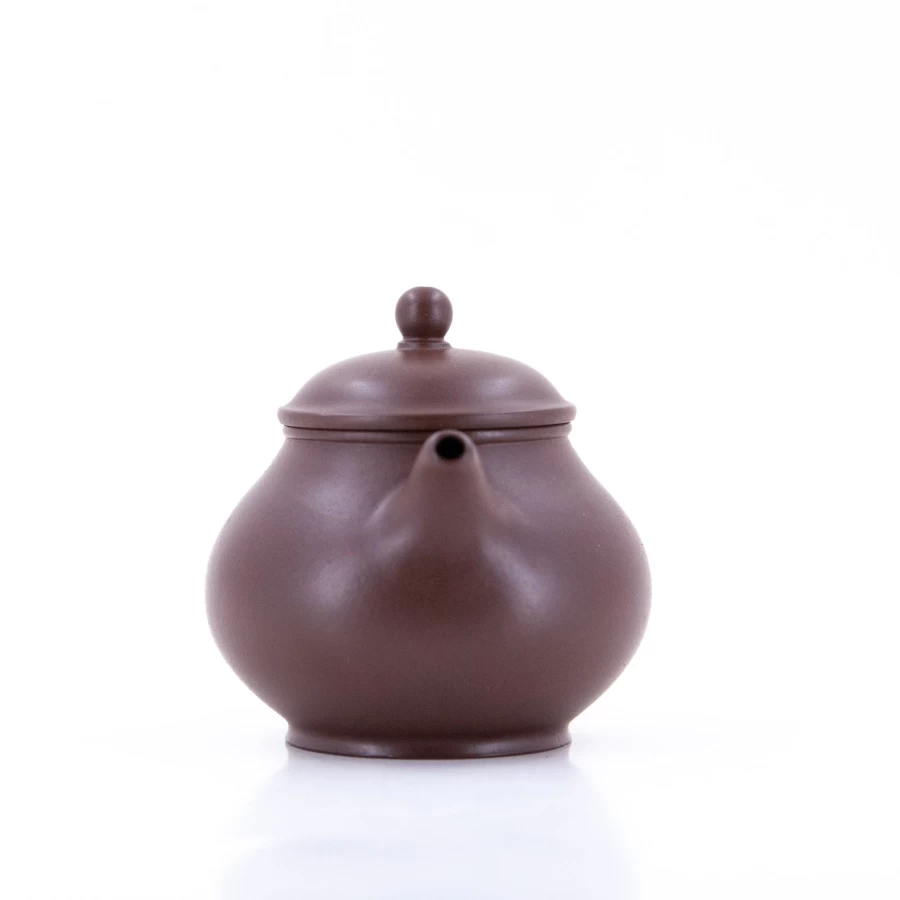 "The Chinese Tea Shop Yixing Zini Teapot - Handmade Bale Shape Purple Clay Pot for Gongfu Tea"