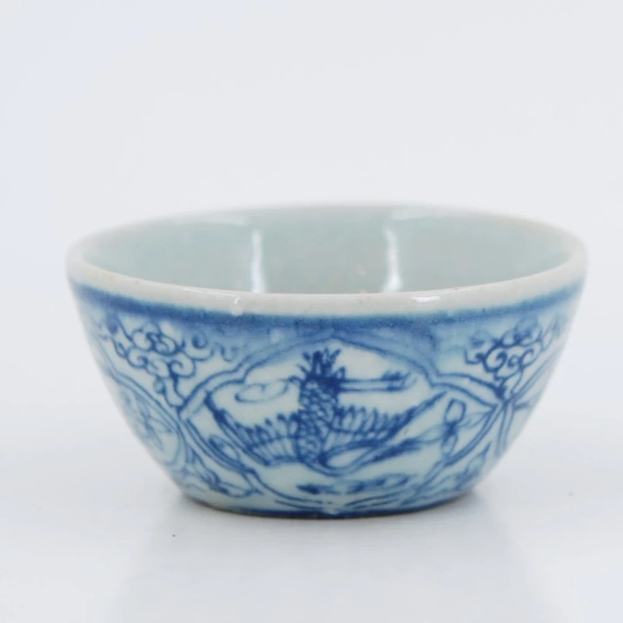 Handmade Wood Fired Antique Chinese Porcelain Tea Cup by The Chinese Tea Shop - Traditional Artisan Craft