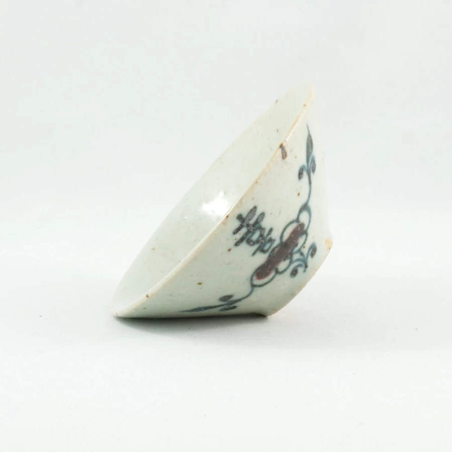 Handmade Wood Fired Red Happiness Chinese Antique Porcelain Tea Cup by The Chinese Tea Shop