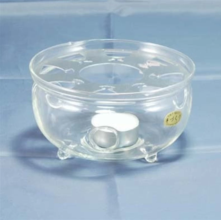 "The Chinese Tea Shop Glass Teapot Warmer - Premium Heat-Resistant Tea Warmer for Loose Leaf & Herbal Teas"