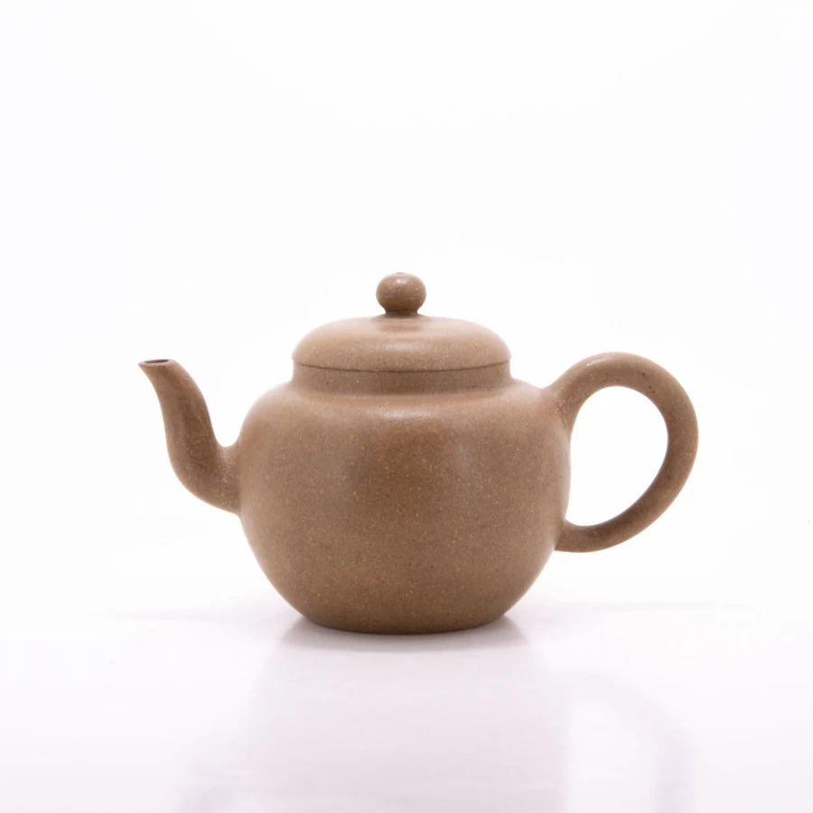 Vintage 1980s Duan Ni Clay Lamp-Shaped Chinese Teapot by The Chinese Tea Shop