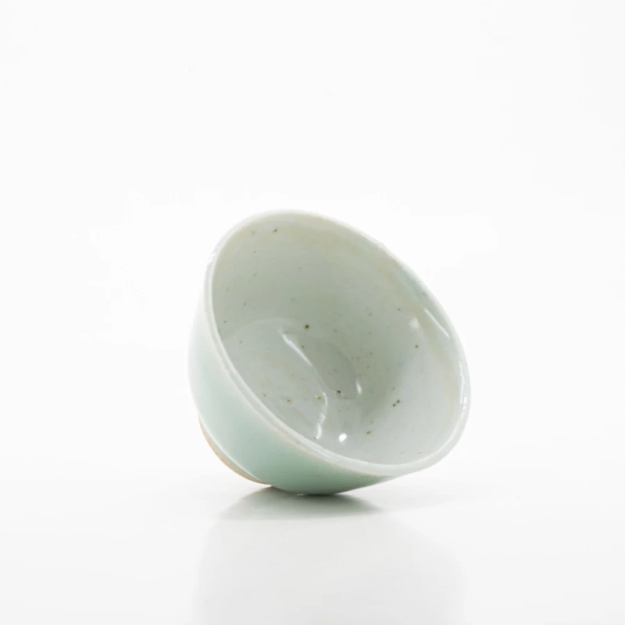 Antique Celadon Porcelain Tea Cups Pair - Handcrafted Chinese Tea Set by The Chinese Tea Shop