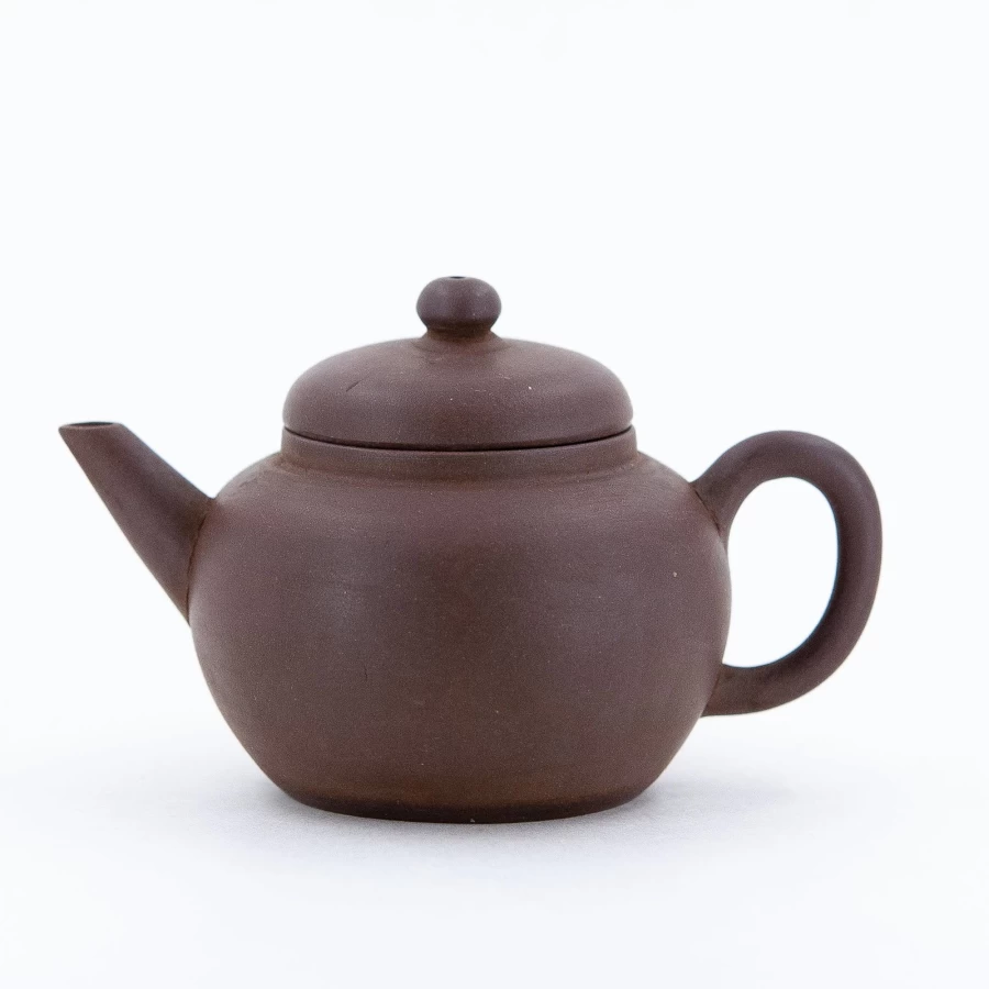 Antique Yixing Zisha Clay Tang Po Teapot with Kintsugi Repair by The Chinese Tea Shop | Handcrafted Chinese Purple Clay Teapot