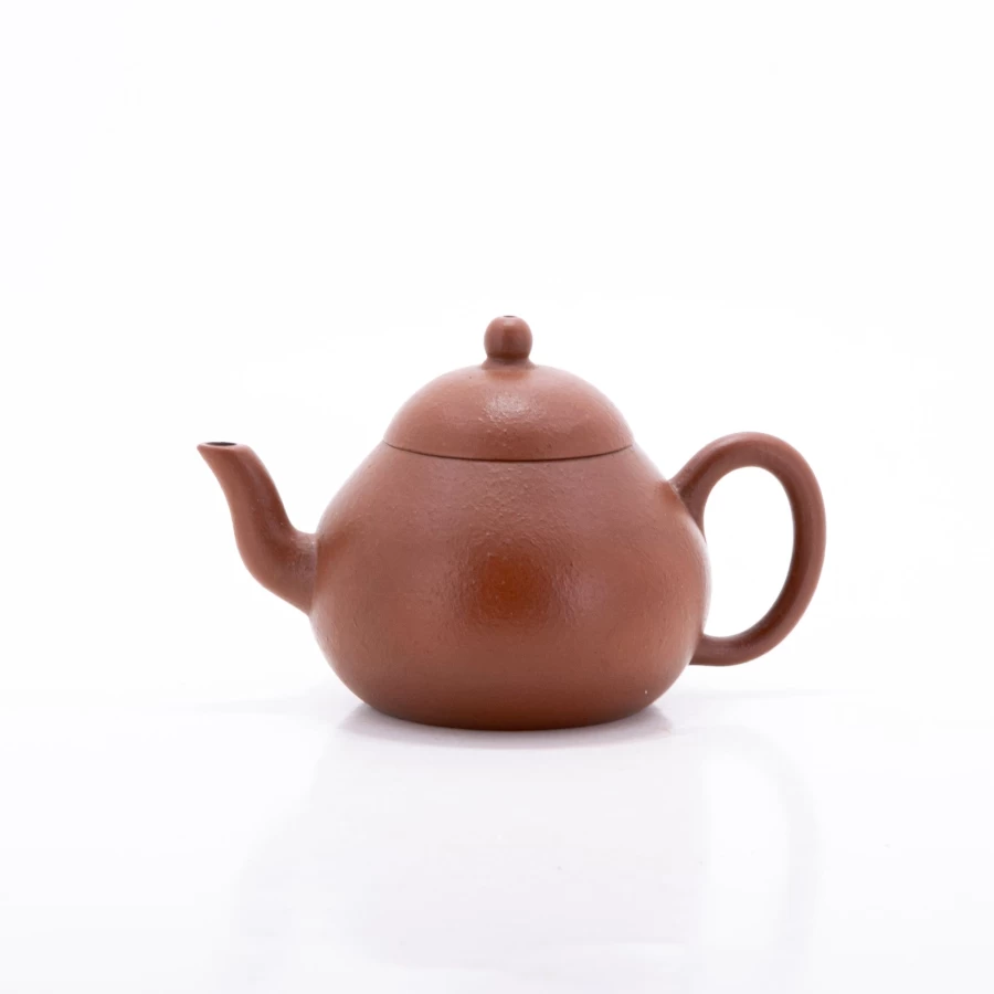 "The Chinese Tea Shop 1980s Yixing Zhuni Clay Pear-Shaped Teapot – Authentic Vintage Chinese Teapot"