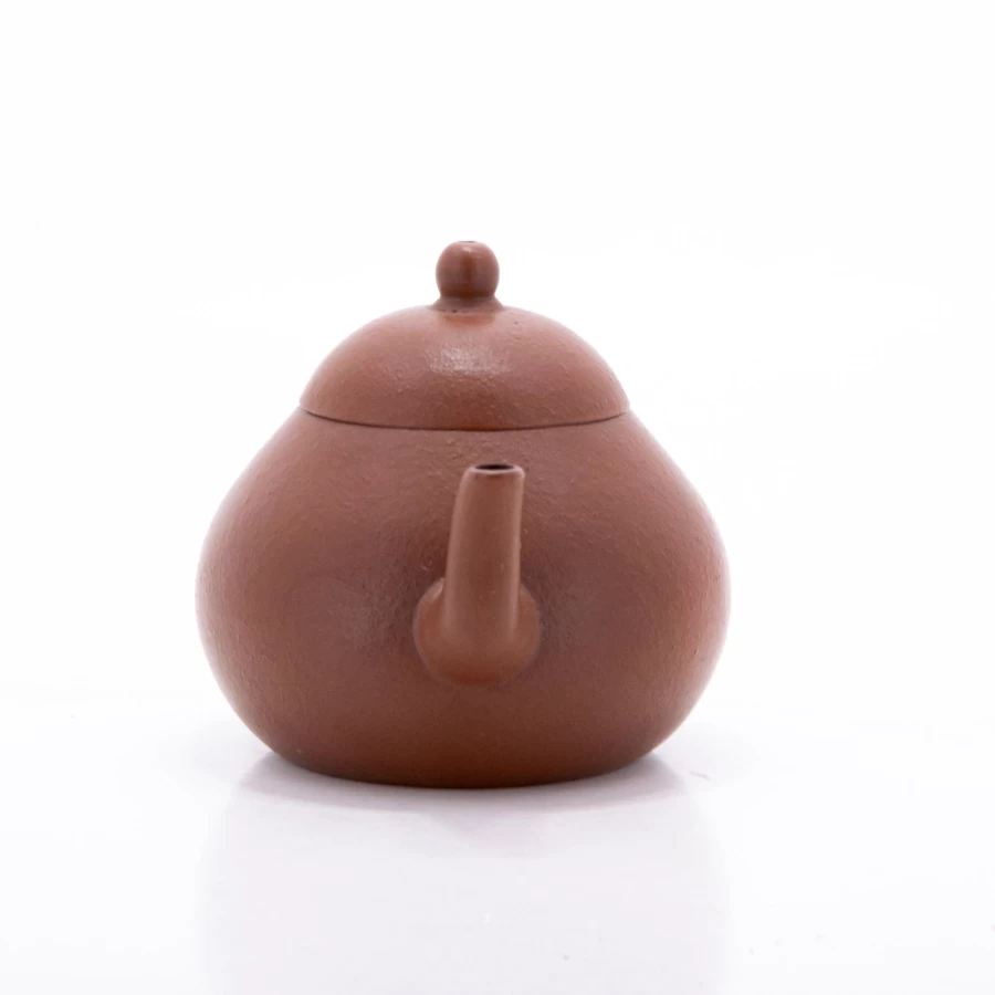 "The Chinese Tea Shop 1980s Yixing Zhuni Clay Pear-Shaped Teapot – Authentic Vintage Chinese Teapot"