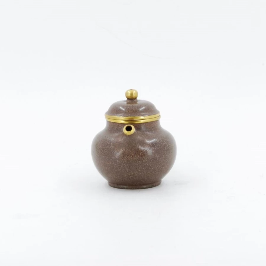 The Chinese Tea Shop Yixing Shuimo Hand-Polished Purple Clay Teapot #2 - Authentic Chinese Ceramic Teapot for Brewing Tea