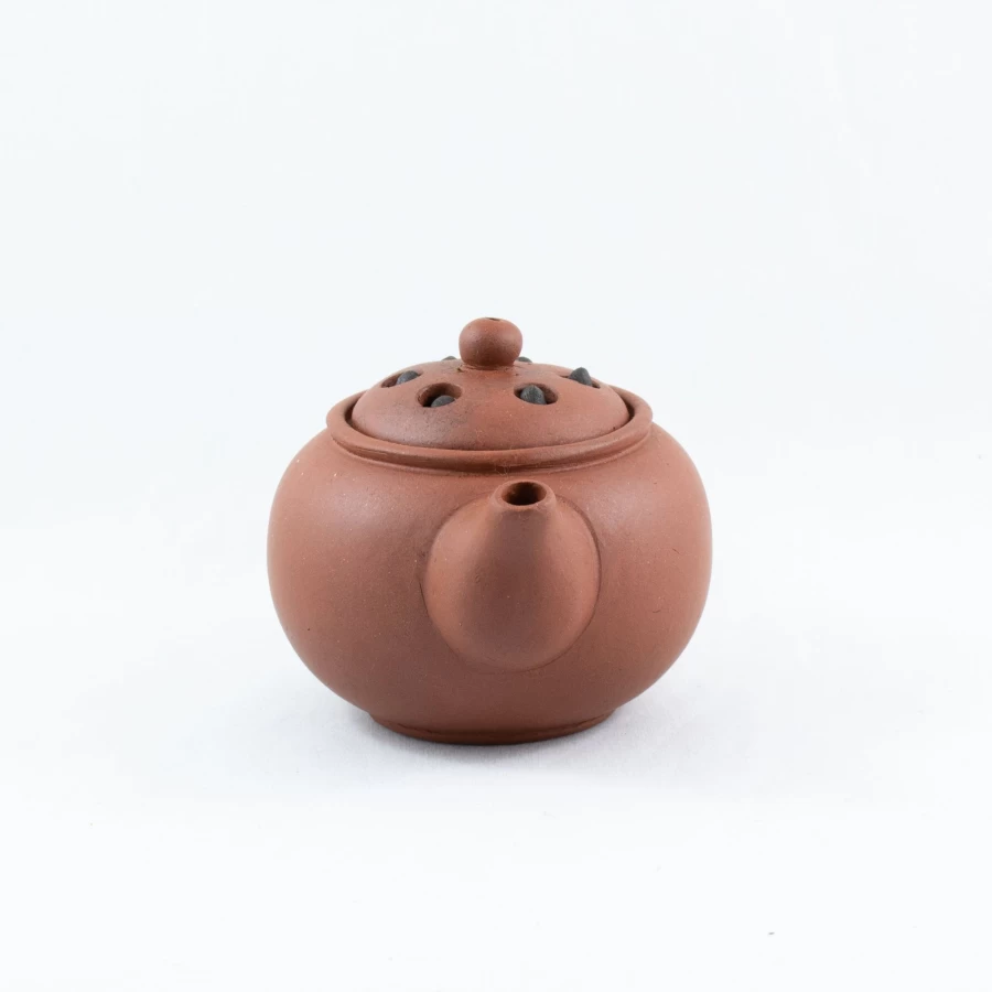 "Vintage 1980s Yixing Purple Clay Teapot with Lotus Seed Design by The Chinese Tea Shop"