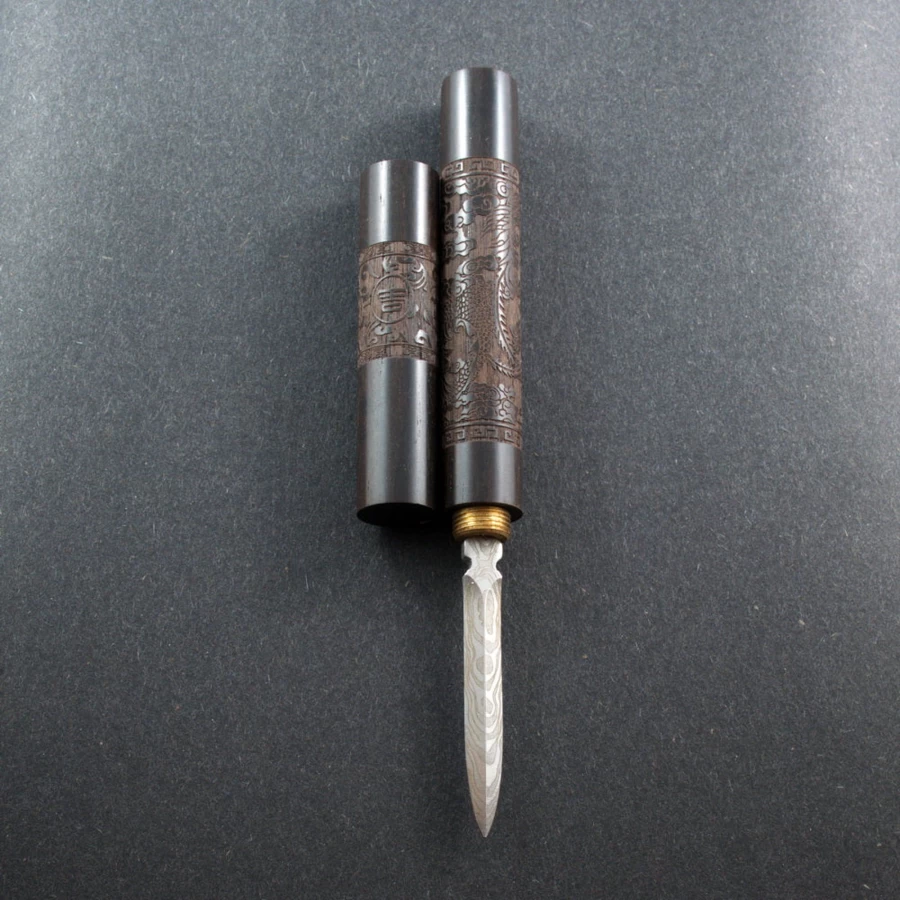 "The Chinese Tea Shop Premium Hardwood Dragon Phoenix Pu-erh Tea Prying Knife for Tea Cake"