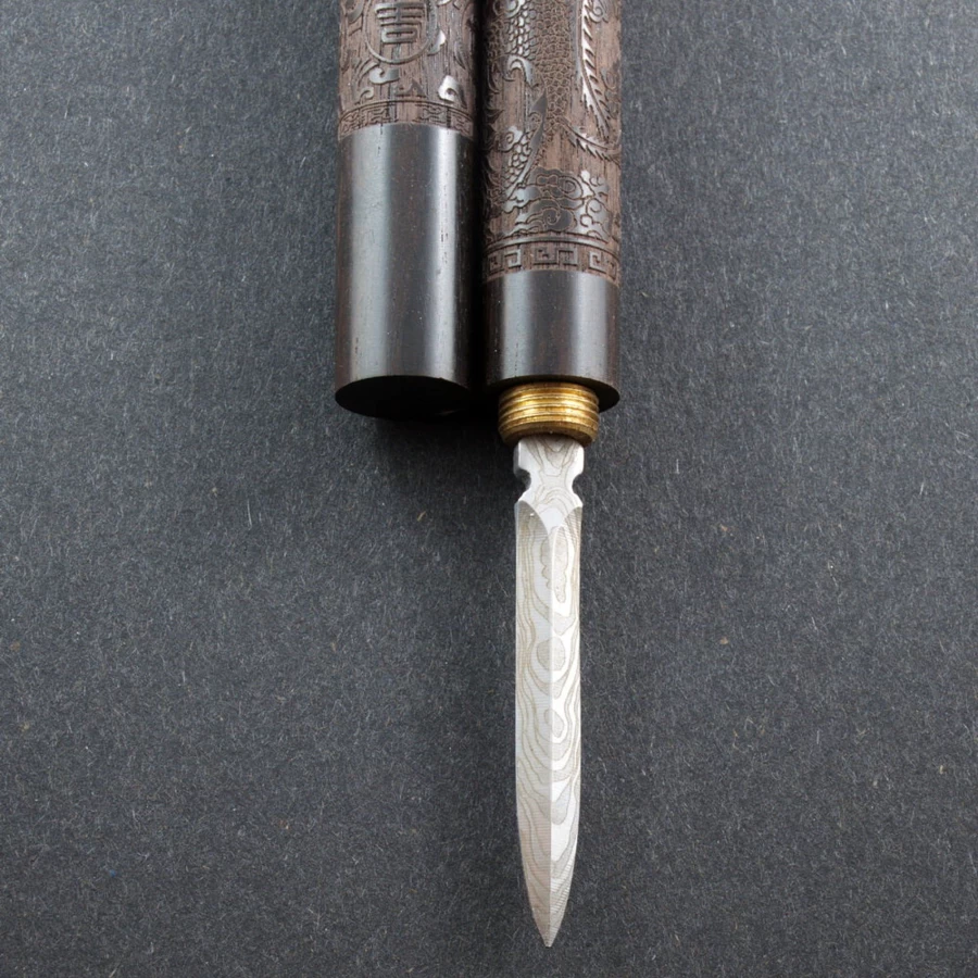 "The Chinese Tea Shop Premium Hardwood Dragon Phoenix Pu-erh Tea Prying Knife for Tea Cake"