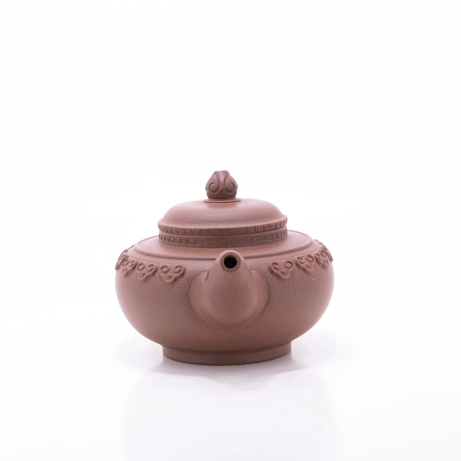 "The Chinese Tea Shop Yixing Zini Clay Ruyi Pattern Handmade Chinese Teapot"