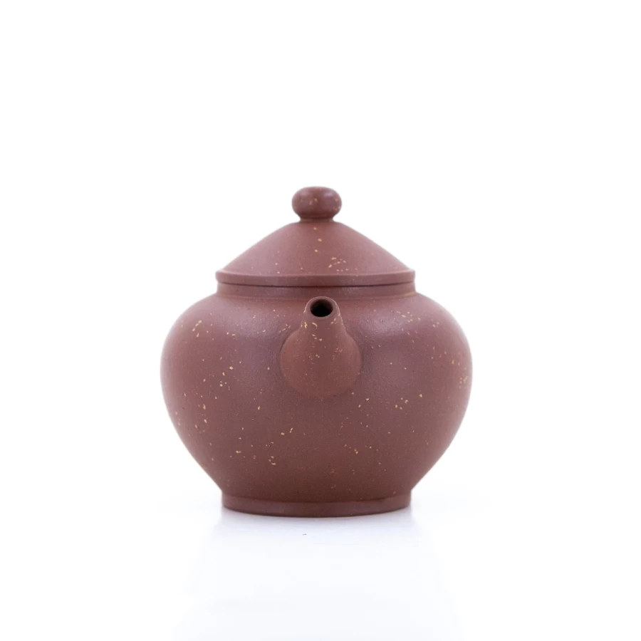 "The Chinese Tea Shop Yixing Zini Teapot - Handcrafted Purple Clay 'Julun Zhu' Shape with Bright Stars Decoration"