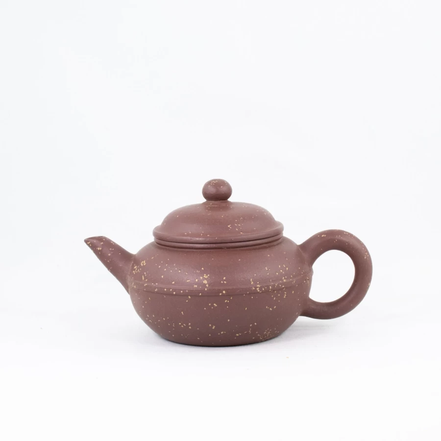 "The Chinese Tea Shop Yixing Zini Clay Xianyao Shui Ping Teapot - Handmade Antique Style Chinese Purple Clay Teapot for Gongfu Tea"