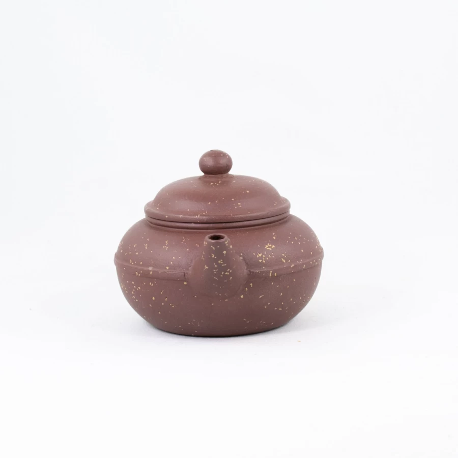 "The Chinese Tea Shop Yixing Zini Clay Xianyao Shui Ping Teapot - Handmade Antique Style Chinese Purple Clay Teapot for Gongfu Tea"
