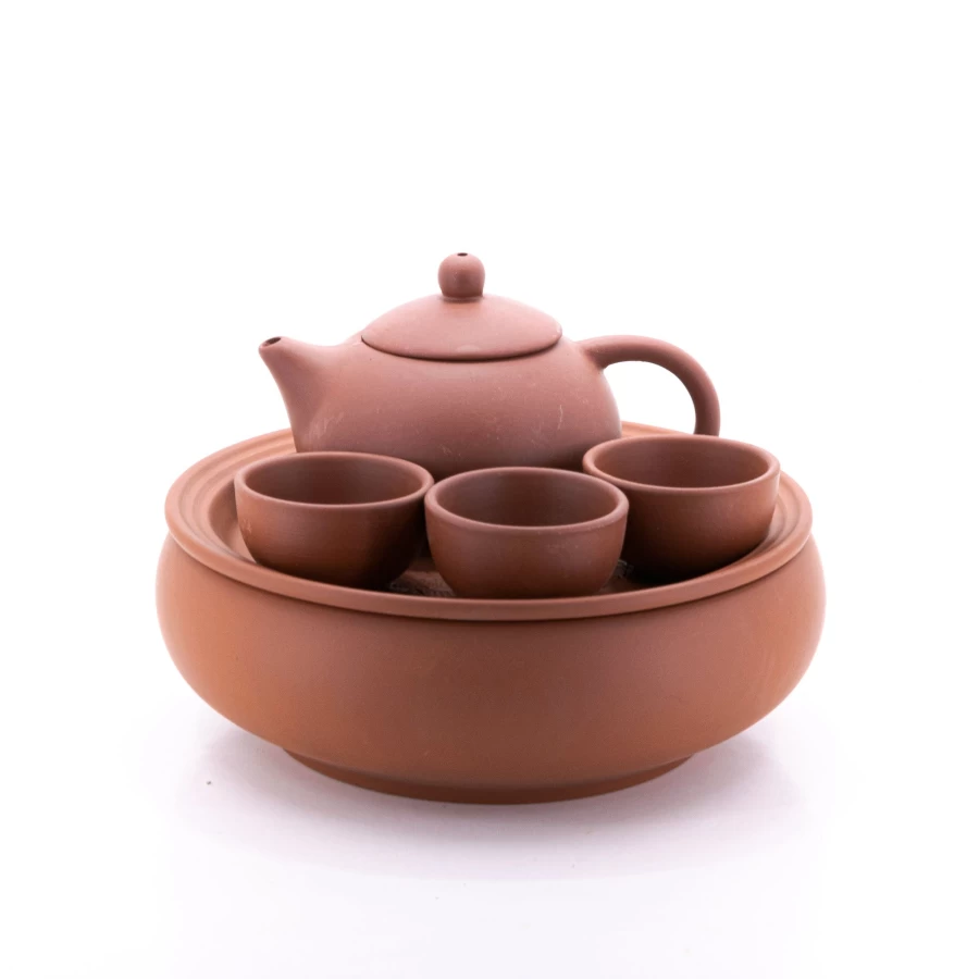 "Premium Clay Tea Set by The Chinese Tea Shop – Handcrafted Yixing Style Teapot & Cups"