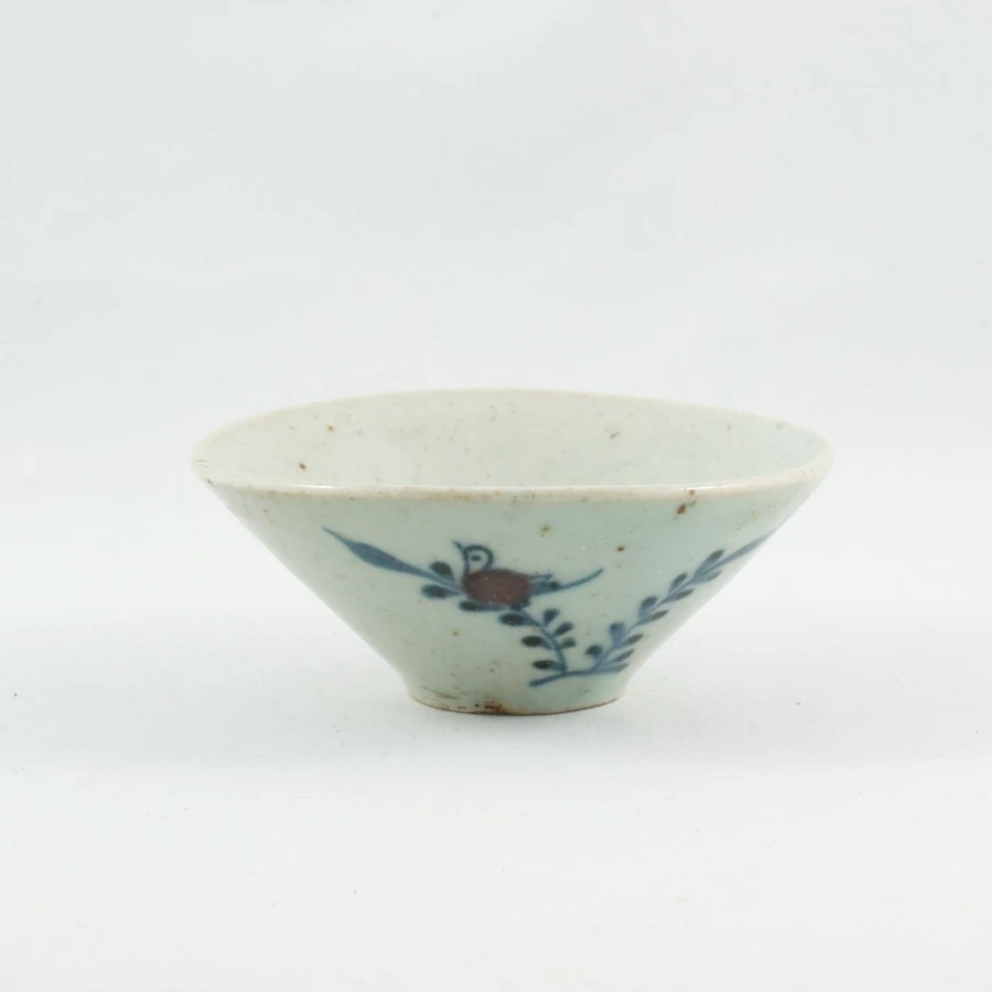 Handmade Wood Fired Red Phoenix Chinese Antique Porcelain Tea Cup by The Chinese Tea Shop