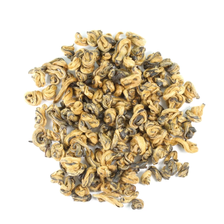 The Chinese Tea Shop Premium Gu Shu Jin Luo Red Tea - Authentic Loose Leaf Black Tea from Ancient Trees
