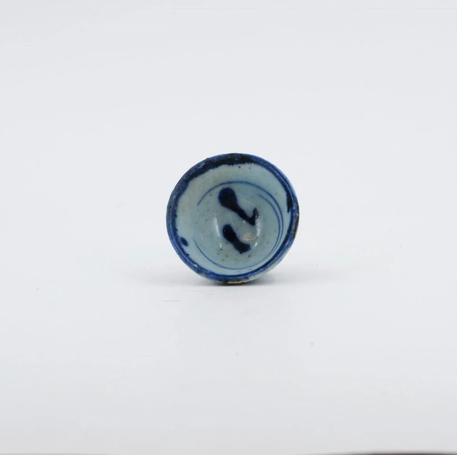 Antique Early 20th Century Chinese Blue and White Porcelain Mini Tea Cup by The Chinese Tea Shop